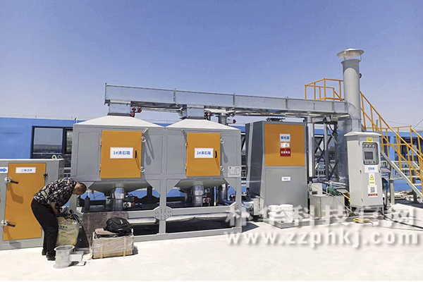 安徽塑料加工企业有机废气处理沸石吸附催化燃烧项目